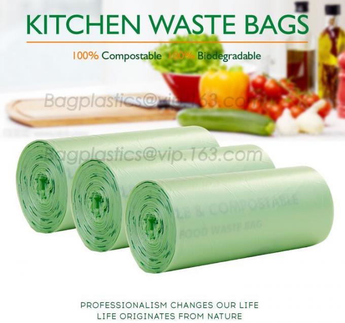 100 compostable plastic fruit bags,PLA bag of fruit, cornstarch