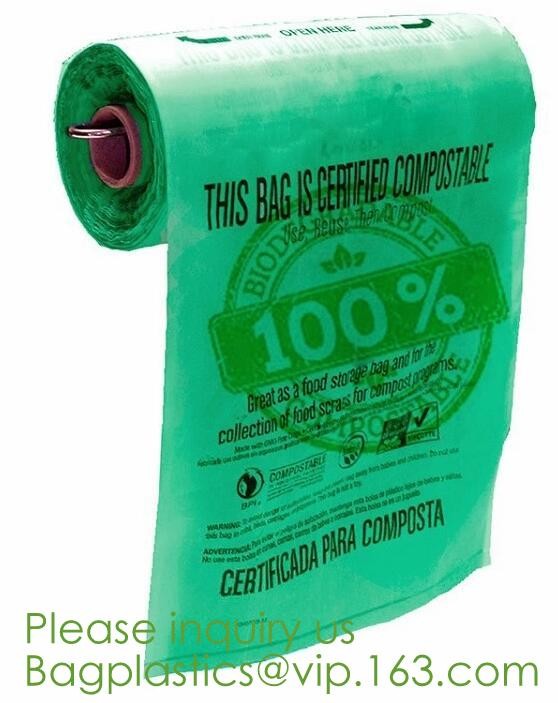 Factory direct sale biodegradable compost bags with CE FDA certificate