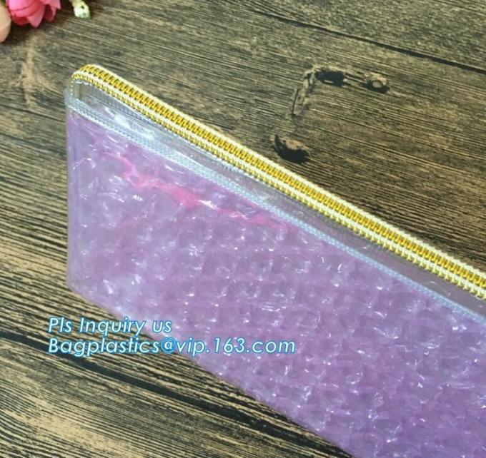 Plastic Slider Zipper Bubble Mailers Padded Envelopes Bag, Plastic