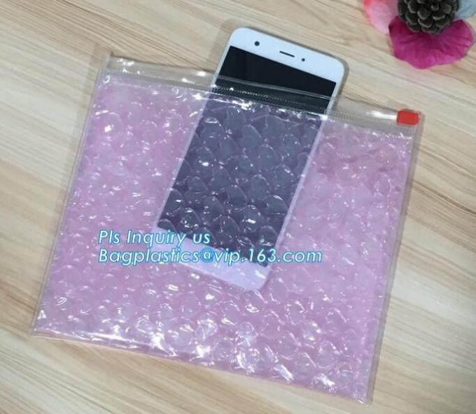 Plastic Slider Zipper Bubble Mailers Padded Envelopes Bag, Plastic