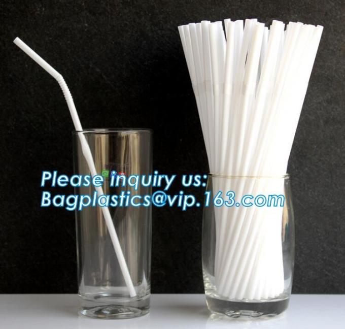Individual Packed 100 Biodegradable Non Plastic Drinking Straw PLA
