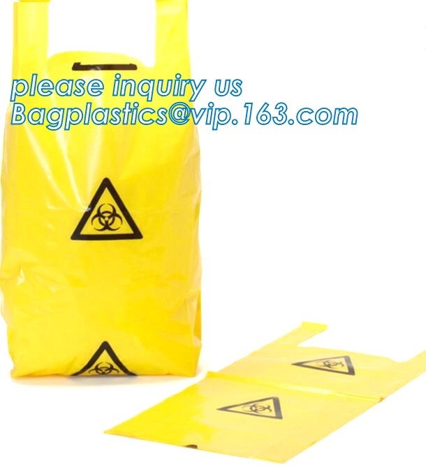 Aerohazard Biological Hazard Bag 240x160mm,Red Medical Waste Disposal