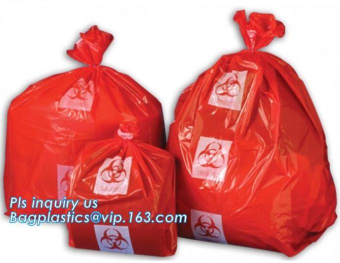 30 Gallon 33" X 40" Red Isolation Infectious Waste Bag / Biohazard Bag