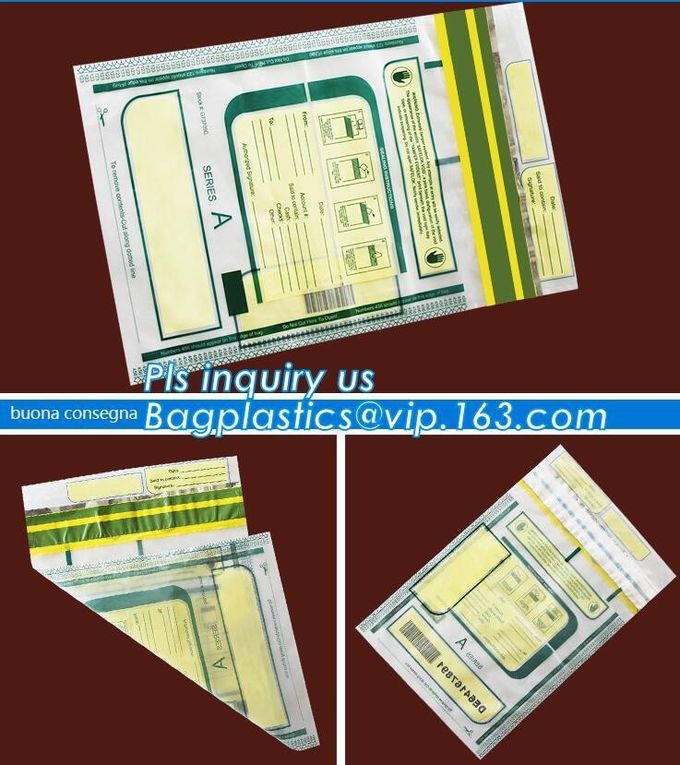 Plastic Bank Deposit Bags Plastic Security/Deposit Bags, Coin Hopper