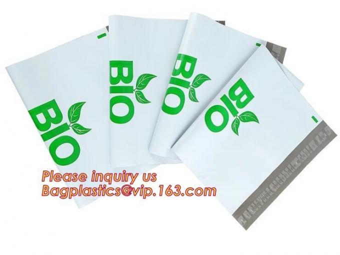 EN13432 100 Bio Degradable Mailing Bags Custom PLA PBAT Compostable