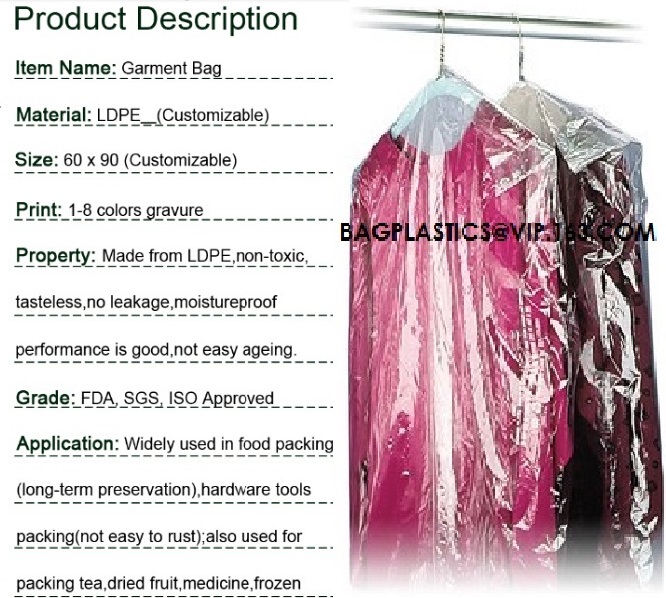 Perforated Clear Plastic Garment cover on Roll,disposable plastic